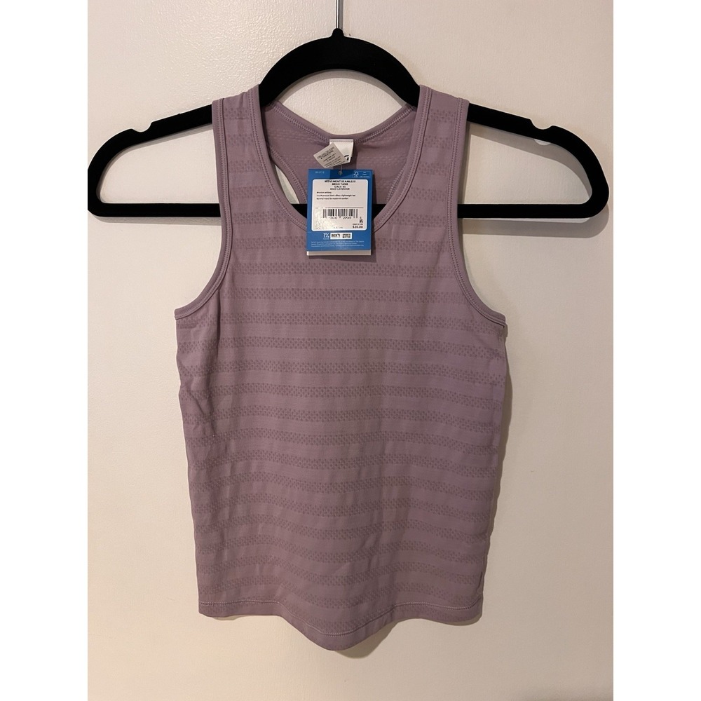 DSG Girls Movement Seamless Mesh Tank Top Aged Lavender Size XS Youth